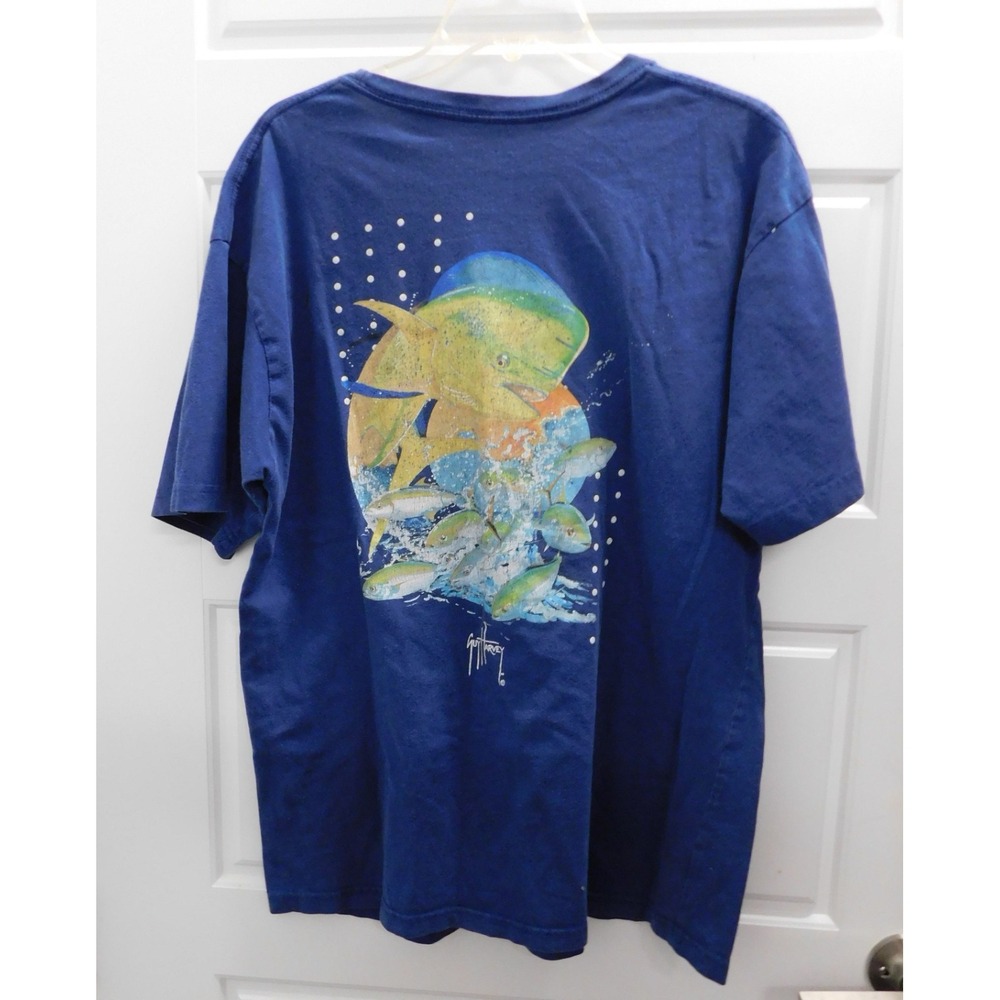 GUY HARVEY Short Sleeve Pocket T Shirt sz L